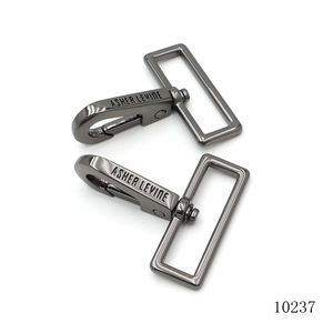 Nova Chegada 38mm Luxo Metal Swivel <span class=keywords><strong>Snap</strong></span> Gancho Ajustável Carabiner Bag Hardware com Gravado Logotipo Forte Seguro Clipe Acessórios - Product Image 3