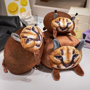 Almohada de Peluche de Gato <span class=keywords><strong>Serval</strong></span> de Simulación de Dibujos Animados, Muñeco de Gatito, Peluche para Niños, Relleno de Algodón PP, 31-50cm, Regalo de Cumpleaños - Product Image 5