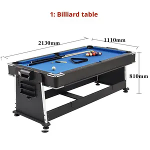 Stock <span class=keywords><strong>de</strong></span> fábrica moderno juego <span class=keywords><strong>de</strong></span> <span class=keywords><strong>mesa</strong></span> para el hogar <span class=keywords><strong>de</strong></span> 7 pies barato <span class=keywords><strong>4</strong></span> <span class=keywords><strong>en</strong></span> <span class=keywords><strong>1</strong></span> deportes <span class=keywords><strong>de</strong></span> interior multijuego <span class=keywords><strong>mesa</strong></span> <span class=keywords><strong>de</strong></span> billar con pelotas <span class=keywords><strong>de</strong></span> ping-pong - Product Image 2