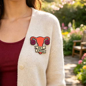 Le nouveau métal chaud artisanat épinglettes en gros <span class=keywords><strong>drapeau</strong></span> <span class=keywords><strong>féministe</strong></span> Badges décoratifs personnalisé émail dur appareil orgue broche utérus - Product Image 2