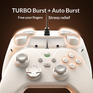 Controlador de Juego con Cable G4 de Alta Relación Calidad-Precio con Joystick de Película de Carbono para PC, Android, PS4, <span class=keywords><strong>Switch</strong></span> - Product Image 5