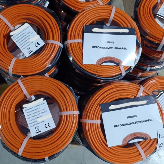 230V 220V Electric Underfloor Heating Cable Heat Resistant Concrete Curing Electric Heated Floor Mats Cable