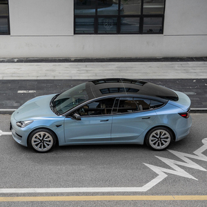 Films de changement de couleur de voiture en PVC PET gris bleu gris-bleu pour l'enveloppement de voiture/<span class=keywords><strong>auto</strong></span>/véhicule, autocollants en vinyle - Product Image 4