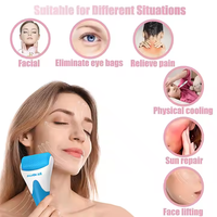 Rouleau de glace magique personnalisé pour le visage, système de dermaroller, outils de massage facial, technologie de refroidissement de la peau scintillante multicolore pour le visage