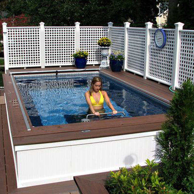Prefabricated Fiber Glass Counter Current Walking Treadmill Recovery Pool Fiberglass Inground Swimming Pool Equipment