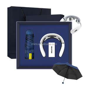 Meilleur Cadeau Pour La Promotion Commerciale En Gros <span class=keywords><strong>Pas</strong></span> <span class=keywords><strong>Cher</strong></span> Personnalisé Mini Parapluie + Masseur De Cou Ensemble D'entreprise - Product Image 4