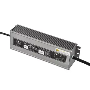 Transformer 110 220V AC DC 24V 10A 250W IP67 Aluminum Waterproof switching power supply SMPS