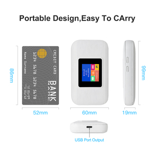 EDUP <span class=keywords><strong>4G</strong></span> <span class=keywords><strong>LTE</strong></span> WiFi 6 Pocket Hotspot Mobile Router <span class=keywords><strong>4G</strong></span> <span class=keywords><strong>Mifi</strong></span> con 3000mAh Batería-M01 con Pantalla y M01S sin Pantalla - Product Image 2