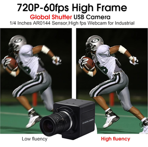 ELP 1MP Global Shutter CS 2.8-12mm, lensa Varifocal 4X Zoom USB kamera AR0144 720P 60fps USB untuk pelacakan gerakan kecepatan tinggi - Product Image 5