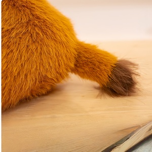 Peluche di Mucca Highland in Cotone con Cappello e Fascia, Morbido Animale Imbottito Antistress, Regalo di Laurea, Decorazione per Cameretta - Product Image 4