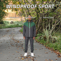 Veste coupe-vent à capuche pour homme, fermeture éclair, veste de course en plein air, vêtements de sport légers pour l'automne