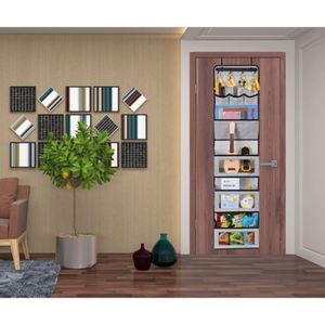 Hot Sale Foldable 4-Tier Wall Mount <b>Shelf</b> Clear Window Hanging Pocket Organizer Hanging Door Organizers <b>Hooks</b> Wall Organisation - Product Image 1