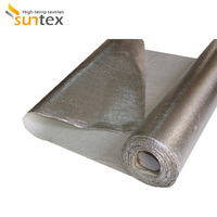 Tissu isolant thermique de 15 m, papier d'aluminium laminé en fibre de verre résistant à la chaleur