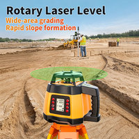 Niveau laser rotatif numérique professionnel DINGFENG 360 °   Instrument de nivellement vert pour chantier de construction