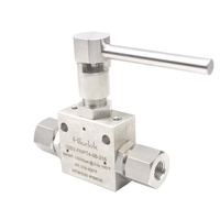 Vanne à bille Hikelok Factory 15000 psi HIP Autoclave Type Butech en acier inoxydable 1/8'' 1/4'' OD FNPT