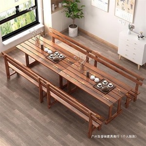 <b>Garden</b> Set Solid <b>Wood</b> <b>Table</b> And Chairs Weather Resistant Outdoor Patio Dining Furniture Pine <b>Wood</b> Color - Product Image 3
