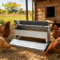 Mangeoire automatique portable pour volailles, 5 kg, équipement d'alimentation en métal pour poulets et canards