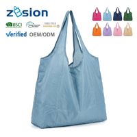 Sac fourre-tout personnalisé en polyester, sac promotionnel, fabricant en gros, sac de courses réutilisable écologique, sac pour salon professionnel, OEM