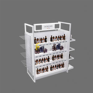 ที่กำหนดเองราคาโรงงานที่ทันสมัยแต่งหน้าร้านสีไม้เคาน์เตอร์ร้านค้าชั้นวางเครื่องสำอางแสดง - Product Image 4