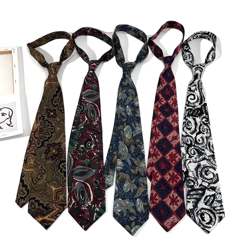 Manufacturer Latest Fashion Custom Design Floral men tie silk neck ties