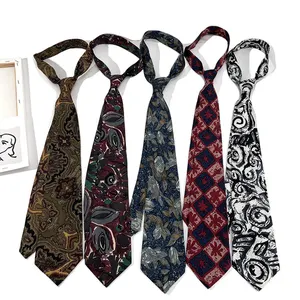 Manufacturer Latest Fashion Custom Design Floral Men Tie Silk Neck Ties