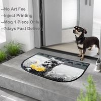 Gedruckte Nylon Boden teppich Benutzer definierte Logo Tür matte Anti-Rutsch-Eingang Teppich Gummi rücken für Home Outdoor Commercial