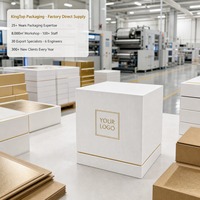 Boîte cadeau à base rigide avec couvercle à texture de roseau et bordure or blanc, impression personnalisée, robuste, recyclable, qualité supérieure, vente en gros, directement de l'usine