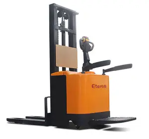 Eterlift Hot Sale Full Electric Stacker Eles-15e 1500kg 4.5m Triplex Mast Bias Walkie Electric Forklift