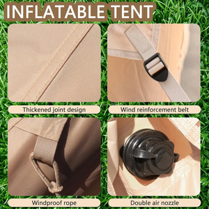Tienda inflable de aire Oxford de estilo lujoso con tela de algodón impermeable para acampar al aire libre - Product Image 5
