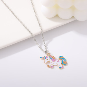 Cartoon Creatieve Regenboog Eenhoorn Kinder Ketting