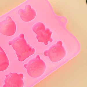 Động vật có hình dạng Silicone <span class=keywords><strong>Ice</strong></span> Cube Tray với kích thước 10.5cm x 21cm Nguồn cung cấp bên bakeware công cụ - Product Image 6