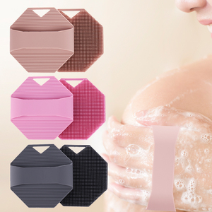 Promotional Gifts Silicone Body Scrubber Body Buffer <b>Shower</b> Brush Bathroom <b>Accessories</b> with Non-slip Hand Strap - Product Image 5