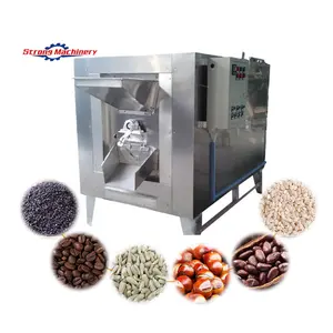 Factory Price Pine Shea Nut Cocoa Coffee Bean Roaster Small Sunflower Seed Peanut Roasting Machine