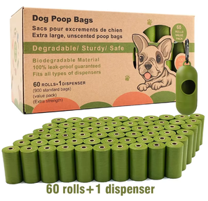 Wholesale <b>Compostable</b> Disposable Poo <b>Bag</b> Customized Pet Biodegradable Corn Starch Dog Poop <b>Bag</b> Dog Waste Poop <b>Bags</b> - Product Image 4