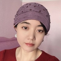 Bonnet Hijab Superposé, Grand Voile Musulman, Coiffe Quotidienne Style Saoudien et Dubaïote
