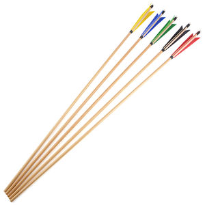 De Madera de tiro con arco tradicional caza arco accesorios de 5 pulgadas cuchillo afilado Turquía pluma flechas de madera - Product Image 1