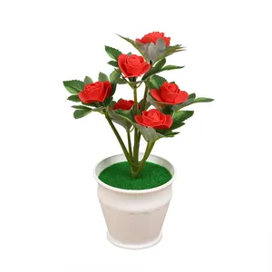 <span class=keywords><strong>Rosa</strong></span> Artificiale Realistica <span class=keywords><strong>in</strong></span> <span class=keywords><strong>Vaso</strong></span> per Decorazioni Nuziali, Centrotavola Creativo, per Fotografia e Allestimenti Floreali - Product Image 5