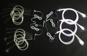 Đèn sợi quang LED 7 màu điều khiển bằng ứng dụng và giọng nói, đèn trần xe ô tô, hiệu ứng sao băng, bầu trời sao, đèn sợi quang RGBW - Product Image 2