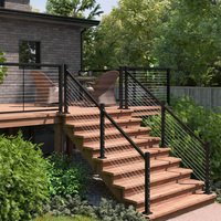 Rampe de balcon et garde-corps en câble en acier inoxydable moderne HIMOWAY pour escalier, hôtel, villa