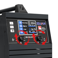 Nouvelle machine à souder MIG à inverseur numérique IGBT ZOJAN 4,3 KW/7,7 KW, 200 A, sans gaz, fil de 0,8 mm, portable, facile à utiliser, multifonctionnelle
