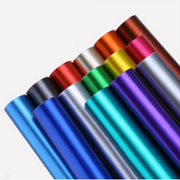 Rouleaux de film vinyle PVC de luxe pour carrosserie automobile avec auto-réparation et changement de couleur, épaisseur 6,5 mil