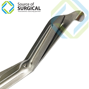 Ciseaux à bandage utilitaires de petite taille, noirs, droits, en acier inoxydable, portables, pour l'extérieur - Product Image 3