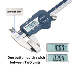 SHAHE indurito in acciaio inox 100/150/200/300mm pinza digitale strumenti di misura elettronico Vernier <span class=keywords><strong>micrometro</strong></span> - Product Image 3