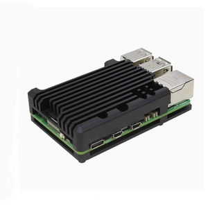 Raspberry <span class=keywords><strong>Pi</strong></span> Dual Fan Aluminium legierung Wärme ableitung schutz gehäuse der 5. Generation Leiterplatte kompatibel - Product Image 2