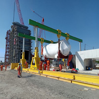 Grue à portique de levage de bateau de voyage mobile Grue à portique hydraulique robuste pour l'extérieur 80ton 100ton