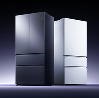 Nouveau Réfrigérateur Mijia Pro Star Argent Satiné Micro Ice-Fresh Double Système Style Français Encastrable 560L Sans Givre Usage Domestique Application