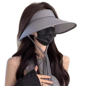 หมวกกันแดดสำหรับผู้หญิง ปีกกว้าง UPF50+ ผ้าไหมน้ำแข็ง ระบายอากาศได้ดี ป้องกันแสงแดด สำหรับฤดูใบไม้ผลิ ฤดูร้อน ใช้กลางแจ้ง - Product Image 5