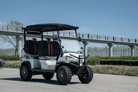 Nouveau modèle de voiturette de golf à essence à quatre roues motrices voiturettes de golf chinoises 2-8 places voiturette de golf à quatre temps alimentée au gaz