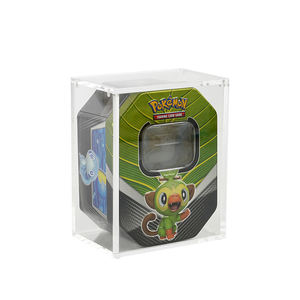 Factory Custom 99% UV Protective Clear Sealed Acrylic Pokemoned <b>Mini</b> Tin Display <b>Box</b> - Product Image 1