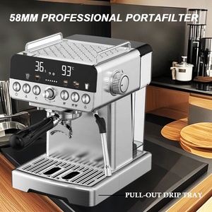 Machine à Café Expresso Intelligente Électrique Professionnelle 58 mm, <span class=keywords><strong>20</strong></span> Bars, avec Affichage LED, en Acier Inoxydable, pour la Maison - Product Image 6